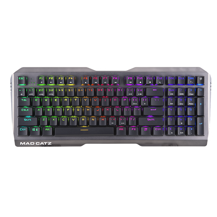 Mad Catz The Authentic S.T.R.I.K.E. 13 Mechanical Gaming Keyboard, Black - DELENordic.com