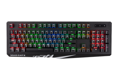 Mad Catz The Authentic S.T.R.I.K.E. 4 Mechanical Gaming Keyboard, Black - DELENordic.com